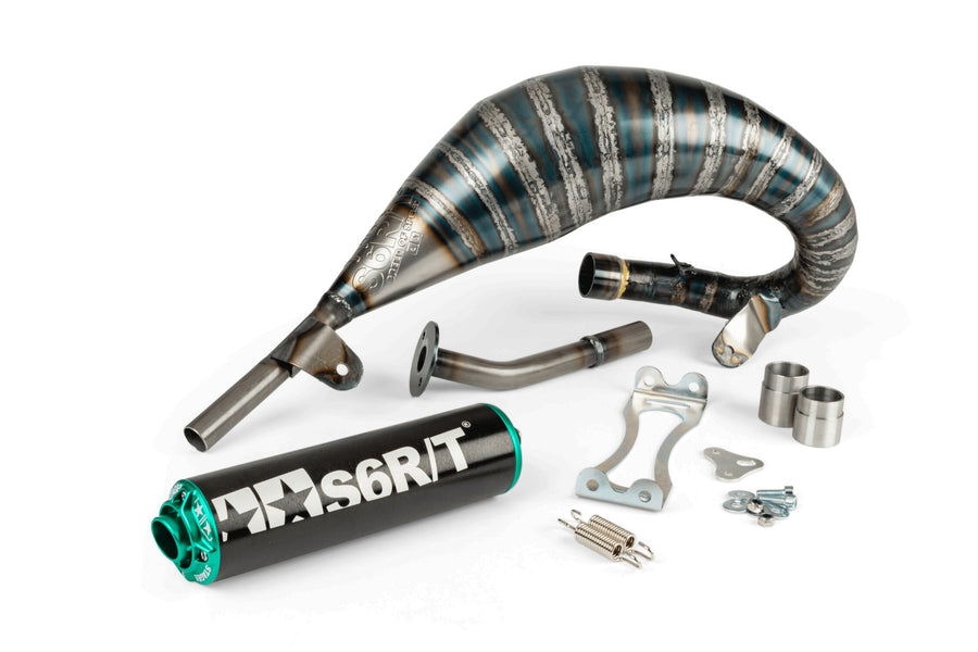 Beta RR Enduro 50 2T - Exhaust R/T 70-80 Black / Turquoise