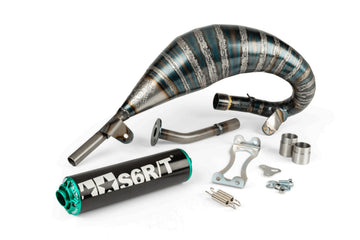 Beta RR Track 50 2T - Pot d'échappement R/T 70-80 Noir / Turquoise