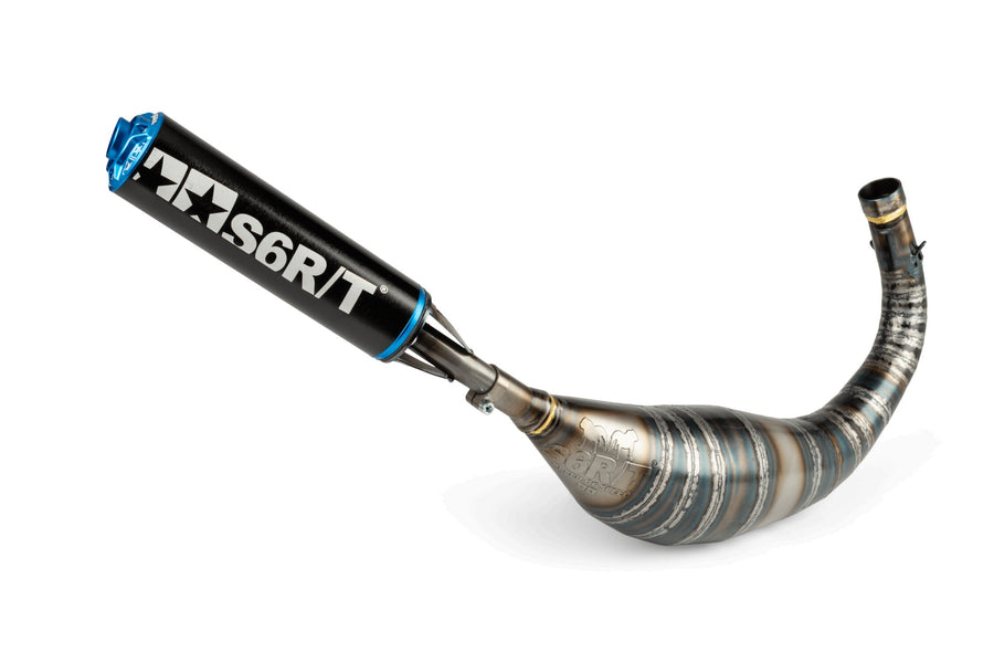 Fantic XE 50 2T - Pot d'échappement R/T 80-90 Noir / Bleu