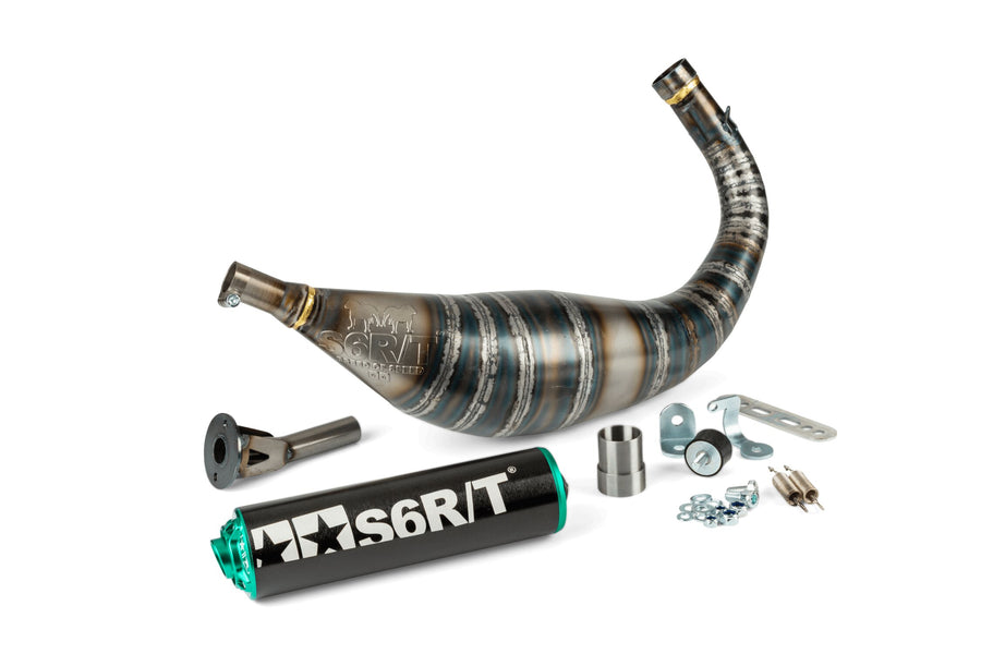 Fantic XE 50 2T - Pot d'échappement R/T 80-90 Noir / Turquoise
