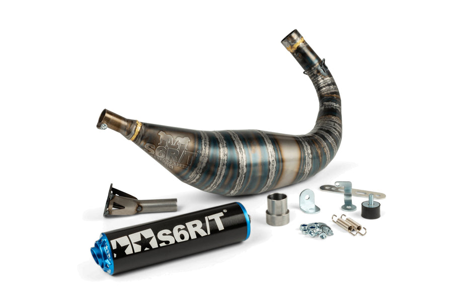 Fantic XE 50 2T - Pot d'échappement R/T 90-100 Noir/Bleu