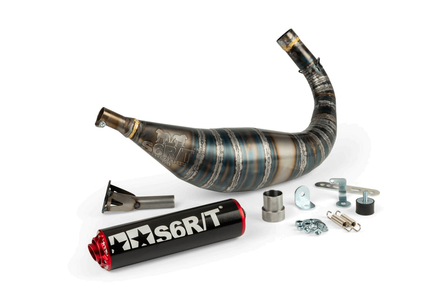 Fantic XE 50 2T - Pot d'échappement R/T 90-100 Noir/Rouge