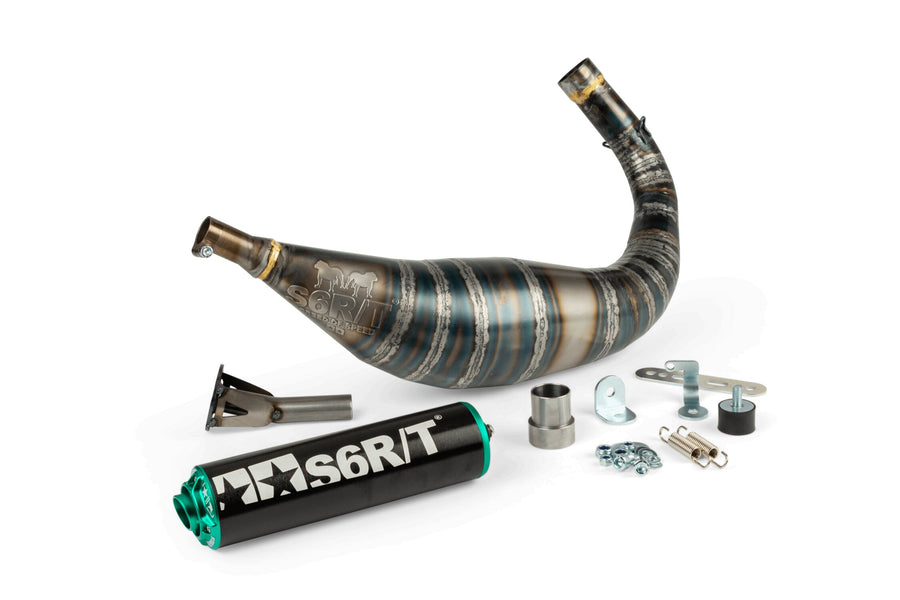 Fantic XE 50 2T - Exhaust R/T 90-100 Black/Turquoise