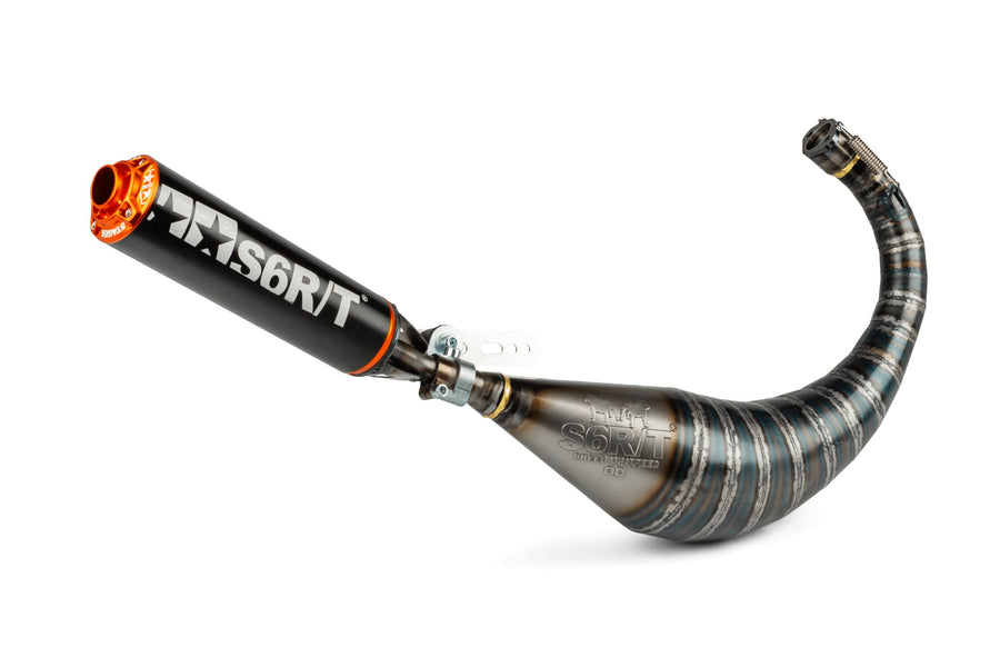 Derbi Senda R DRD Racing Enduro 50 2T D50B0 [2006–] - Pot d'échappement R/T 70-80 Noir Orange