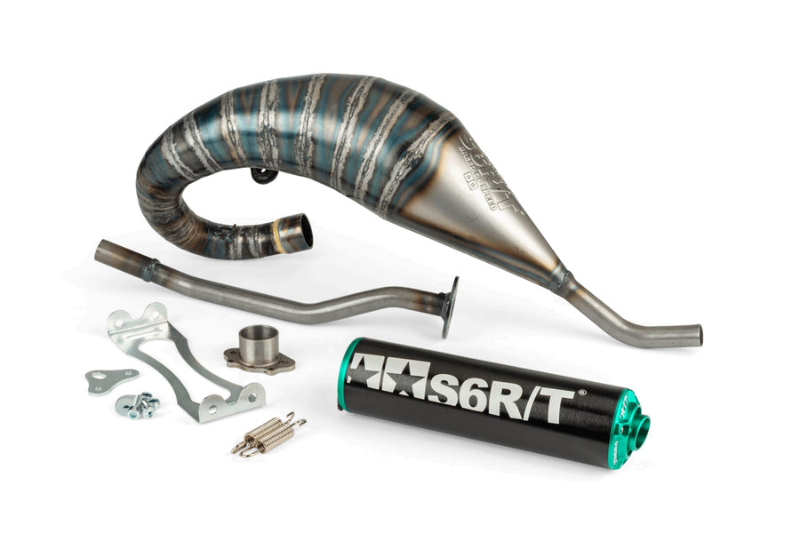 Aprilia SX Factory 50 2T - Exhaust R/T High Black Turquoise