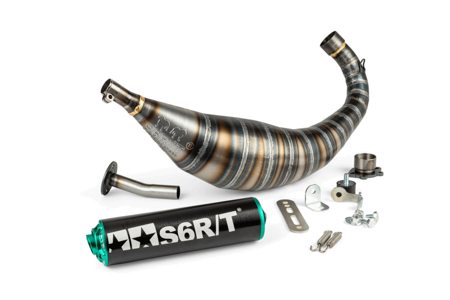 Aprilia SX Factory 50 2T - Exhaust R/T Black Turquoise
