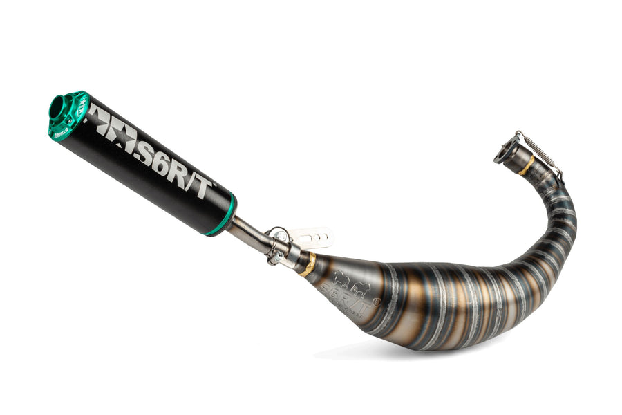 Derbi Senda DRD X-Treme SM '10 - '17 50 2T D50B0 - Exhaust R/T Black Turquoise