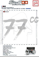 Beta RR Track 50 2T - Pack moteur cylindre échappement Big Racing 77ccm