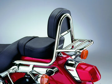 Honda VT 125 Shadow [1999-2007] - Bar sissy en pipe avec oreillers et porte-bagages