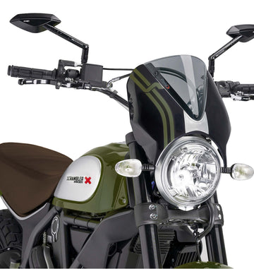 DUCATI SCRAMBLER 800 ICON DARK [2025] – Visière de pare-brise RetroVision – Teintée