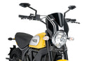 DUCATI SCRAMBLER 800 ICON DARK [2025] – RetroVision Windshield Visor – Black-11