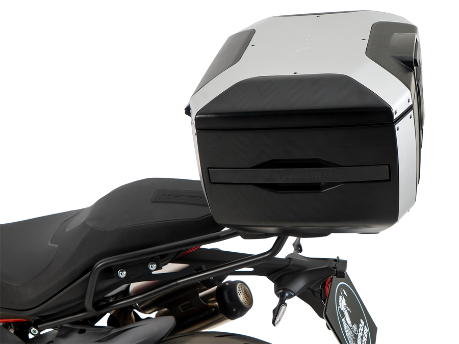 Ducati Monster 890 / + [2026] - Smartrack-Set mit Xcore Topcase silber/schwarz