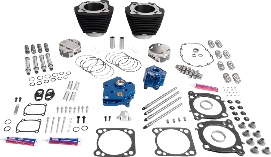 Harley-Davidson FXBR 1923 Softail Breakout 117 [2026] - 132" Power Package Motorleistungs-Kit – Oberfläche: Schwarz, Nicht hervorgehobene Kühlrippen – Bild 1
