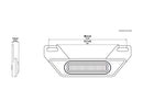 honda cb 500 [DENALI] – Kit feux stop LED B6 avec support de plaque d'immatriculation-4