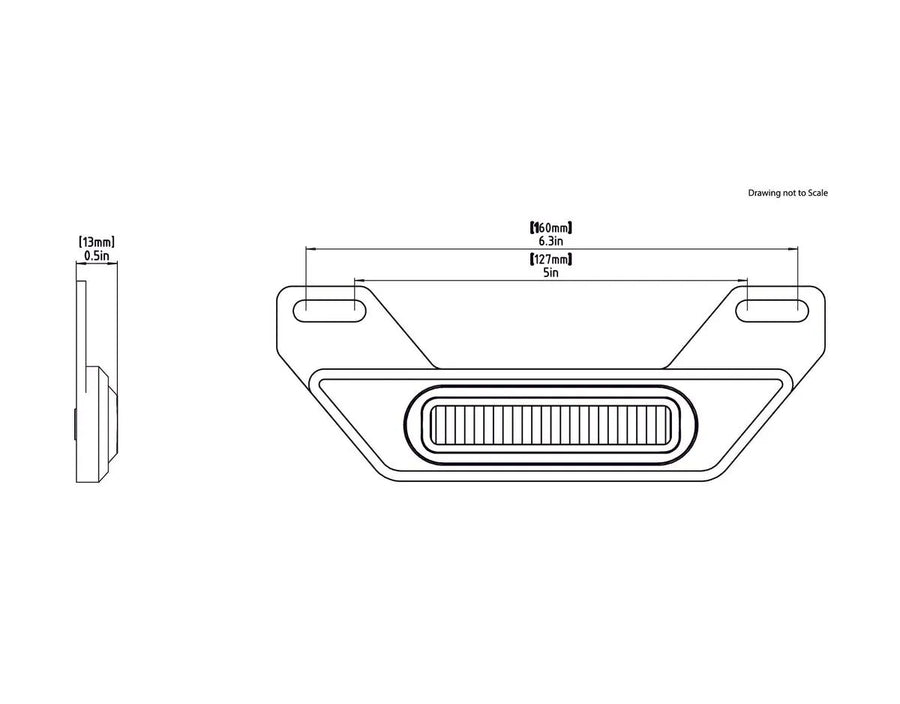 honda cb 500 [DENALI] – Kit feux stop LED B6 avec support de plaque d'immatriculation