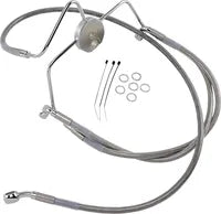 Harley Davidson Flhri [DRAG SPECIALTIES] - Stainless Steel Brake Line Kit, Extended
