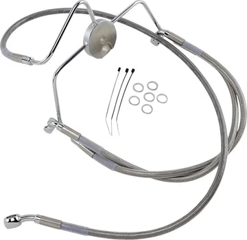 Harley Davidson Flhr [DRAG SPECIALTIES] - Kit de conduites de frein en acier inoxydable, étendu