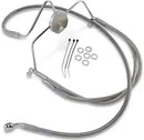 Harley Davidson Flhr [DRAG SPECIALTIES] - Stainless Steel Brake Line Kit, Extended