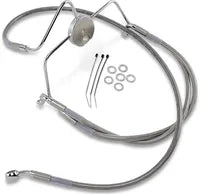 Harley Davidson Flhri [DRAG SPECIALTIES] - Stainless Steel Brake Line Kit, Extended