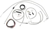 Harley Davidson Flhtcui [LA CHOPPERS] - Kit complet de câbles de guidon/ligne de frein tressés en acier inoxydable