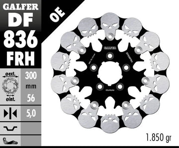 Harley-Davidson FLHRSE5 1800 Road King CVO [2013] - Floating brake disc Skull - Image 2