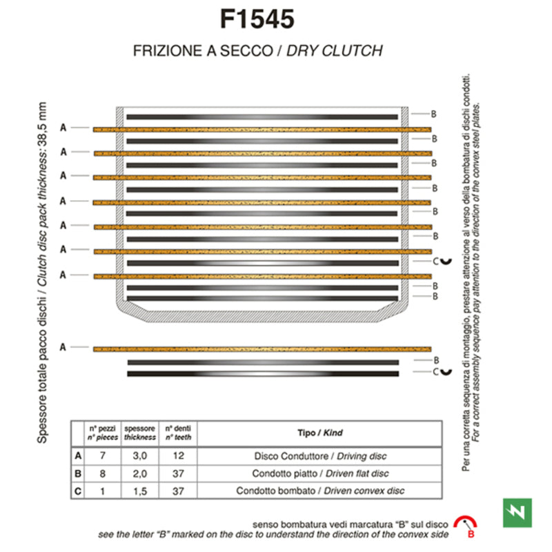 Ducati Multistrada 1000 [NEWFREN] - Standard friction disc clutch kit