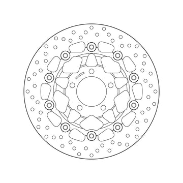 Suzuki Gsx 600 [BREMBO] - Disque de frein flottant rond Série Oro
