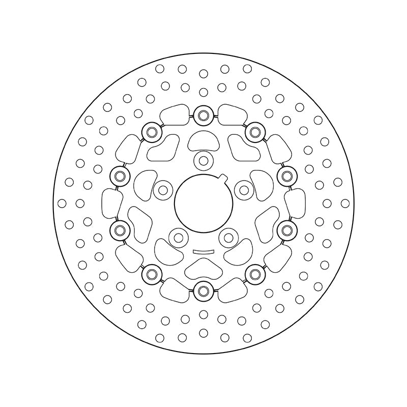 Harley Davidson Flstc [BREMBO] - Disque de frein flottant rond série Oro