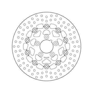 Harley Davidson Fxlr [BREMBO] - Disque de frein flottant rond série Oro - 0