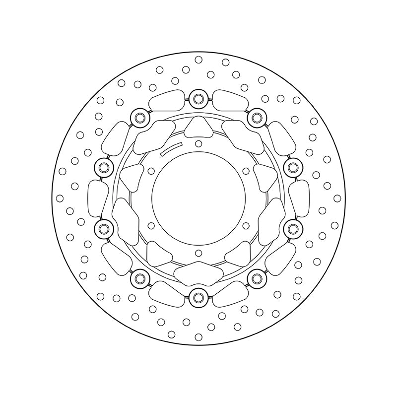 Honda Cb 900 Hornet [BREMBO] - Disque de frein flottant rond Série Oro