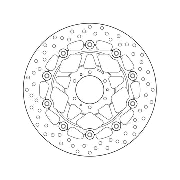 Honda Ctx 700 [BREMBO] - Disque de frein flottant rond Série Oro - 0