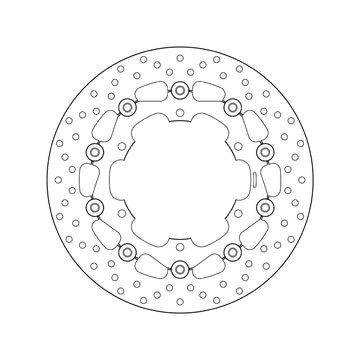Yamaha Bt 1100 Bulldog [BREMBO] - Series Oro round floating brake disc