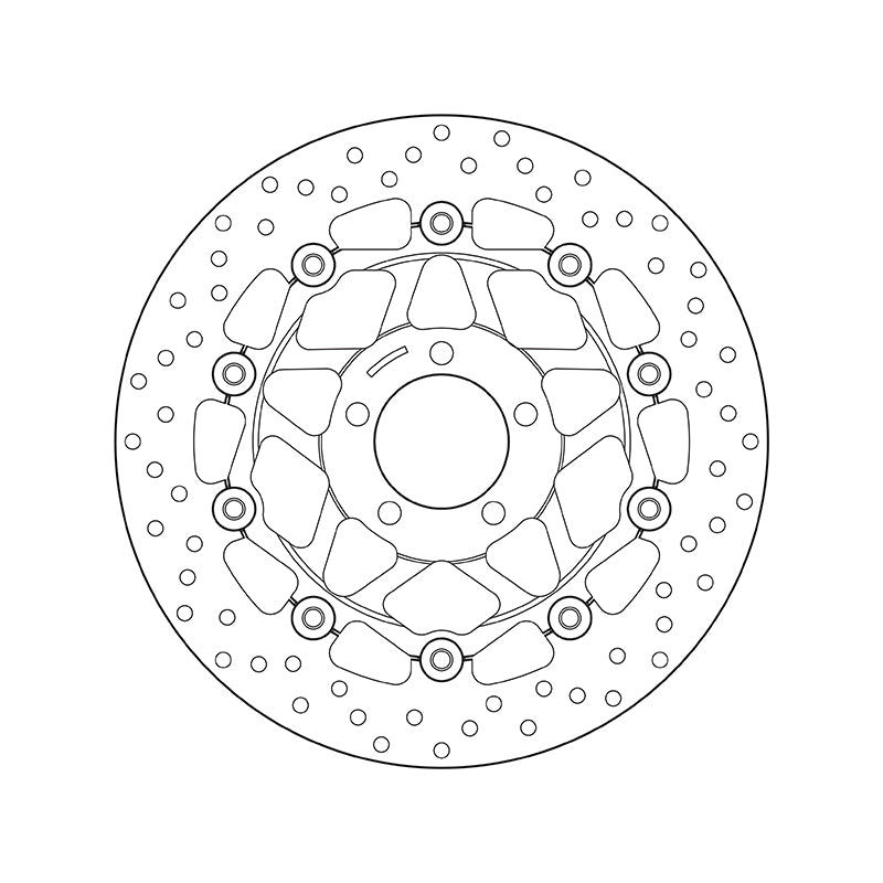 Kawasaki Z 1000 [BREMBO] - Series Oro round floating brake disc