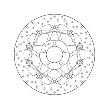 Kawasaki Zr [BREMBO] - Series Oro round floating brake disc