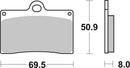 Ktm 640 Duke 2 [BREMBO] - Competition Carbon Ceramic Brake Pads - 07BB15RC