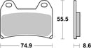 Husqvarna Te 610 E Dual H7 [BREMBO] - Competition Carbon Ceramic Brake Pads - 07BB19RC