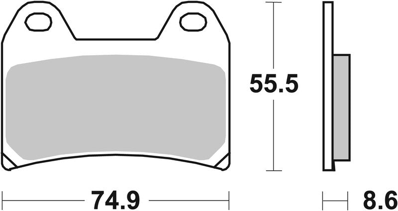 Triumph Daytona 660 [BREMBO] - Competition Carbon Ceramic Brake Pads - 07BB19RC