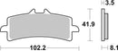 Aprilia Tuono 1100 [BREMBO] - Competition Carbon Ceramic Brake Pads - 07BB37RC-1