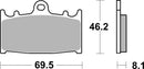 Suzuki Gsf 650 Bandit [BREMBO] - Competition Carbon Ceramic Brake Pads - 07KA13RC