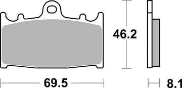 Suzuki Gsf 650 Bandit Abs [BREMBO] - Plaquettes de Frein Compétition Carbone Céramique - 07KA13RC