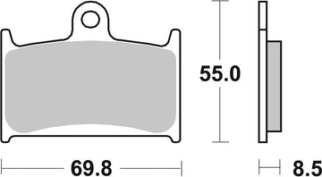 Triumph Trophy 900 [BREMBO] - Plaquettes de Frein Compétition Carbone Céramique - 07SU14RC