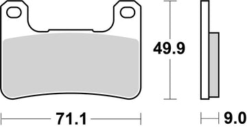 Kawasaki Versys 1100 [BREMBO] - Competition Carbon Ceramic Brake Pads - 07SU27RC