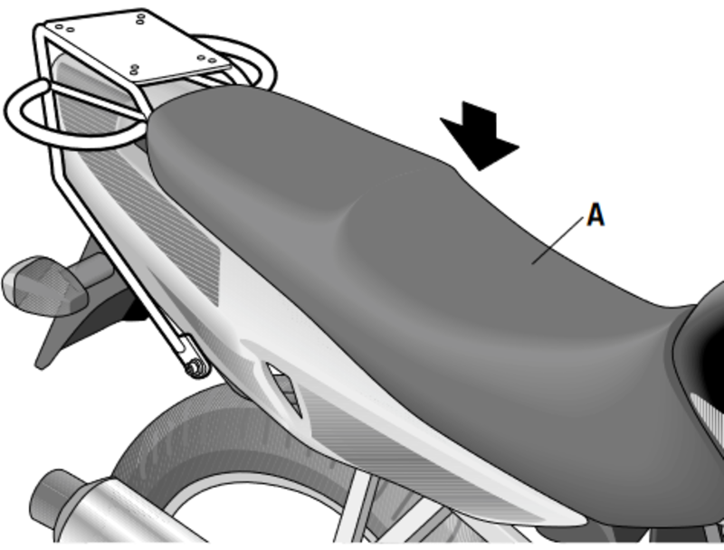 Suzuki GS 500 [2001-2007] [SHAD] - Topcase-Träger