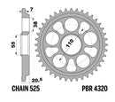Ducati Hypermotard 1100 [PBR] - Pignon aluminium renforcé - 525-1