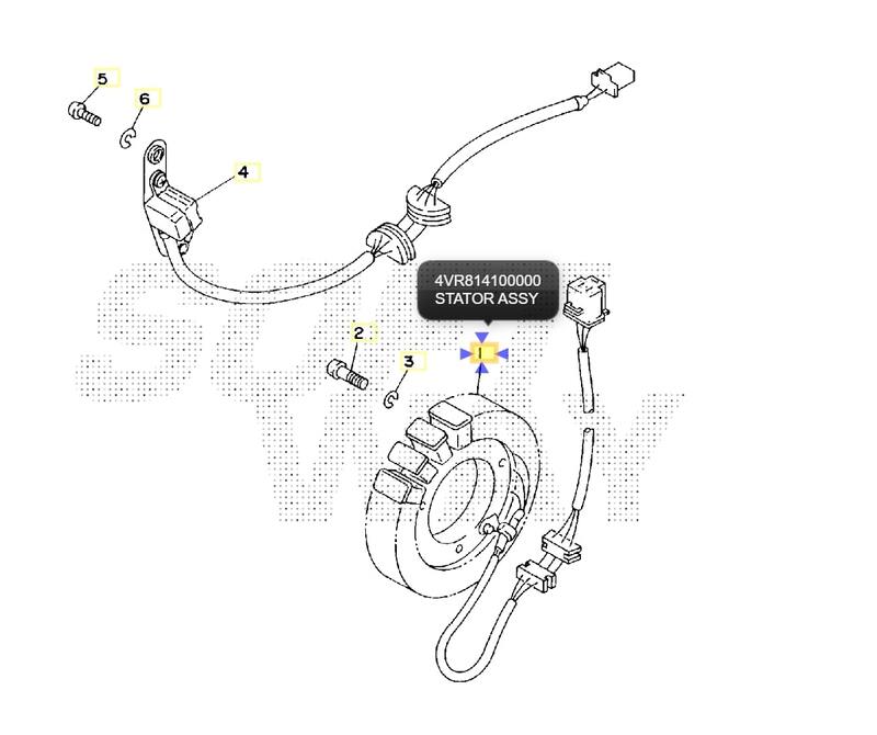 Yamaha XVS 650 [TOURMAX] - Stator - Yamaha XVS 650 Dragstar