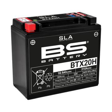 Harley Davidson Fxlr [BS BATTERY] - Batterie sans entretien SLA activée en usine - BTX20H - 0