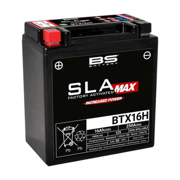 Triumph Tiger Sport 800 [BATTERIE BS] - Batterie sans entretien SLA Max activée en usine - BTX16H