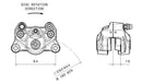 Ducati Monster 1200 [BREMBO] - Etrier de frein arrière Ø34mm naturel-2