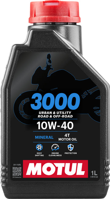 Huile de moteur 10W40 4T 1 litre pour les motos [motul]