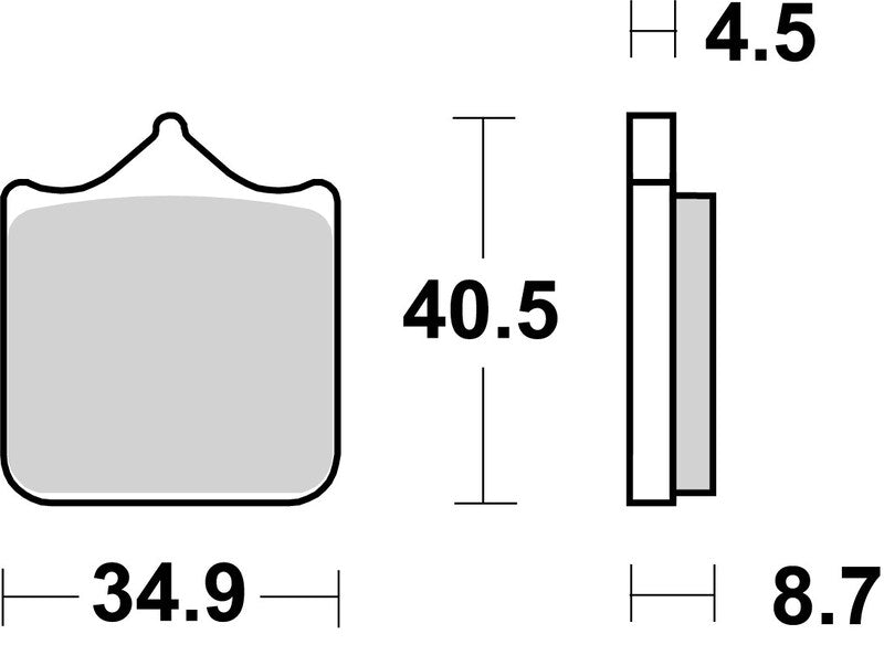 Husqvarna Sm 450 [BREMBO] - Brake pads TYPE 07BB33 SR Sinter - Sport
